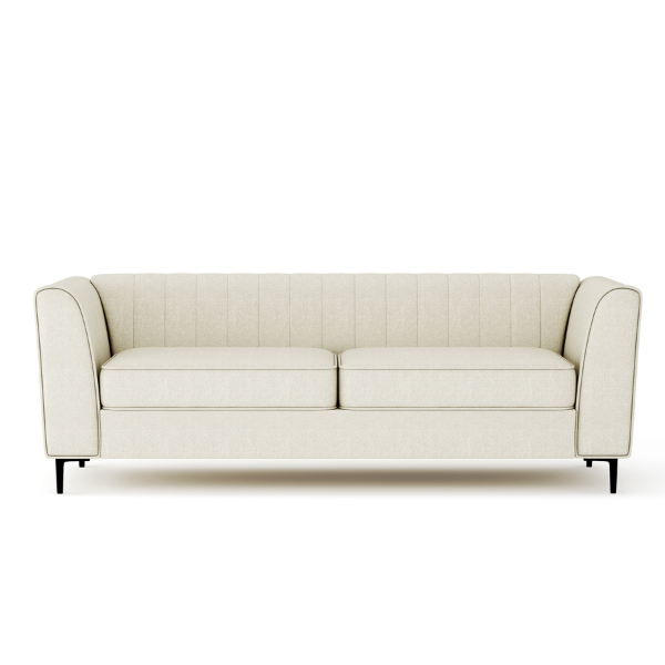 Enigma 3-Seater Sofa in Oat Linen – aykah